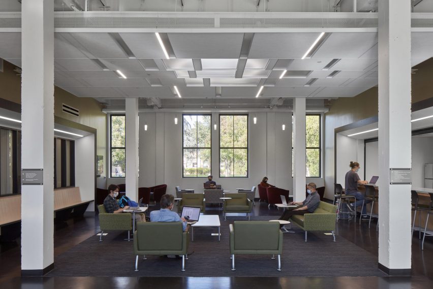 Large meeting area within Walker Hall