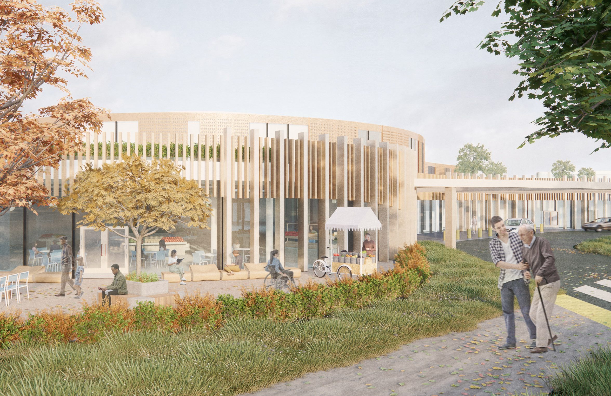 Visualisation showing healthcare centre