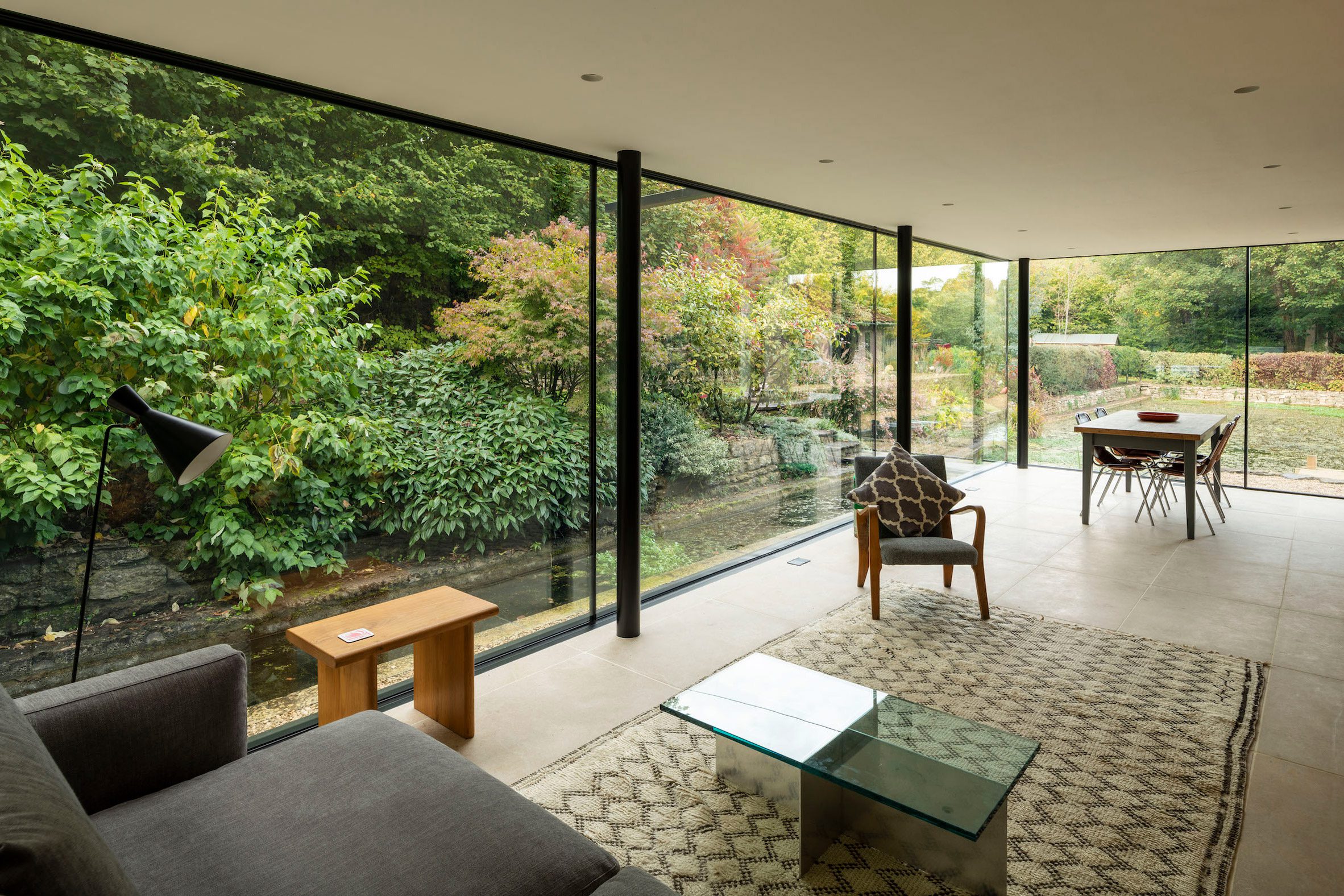 The extension brings more light and space to the living area