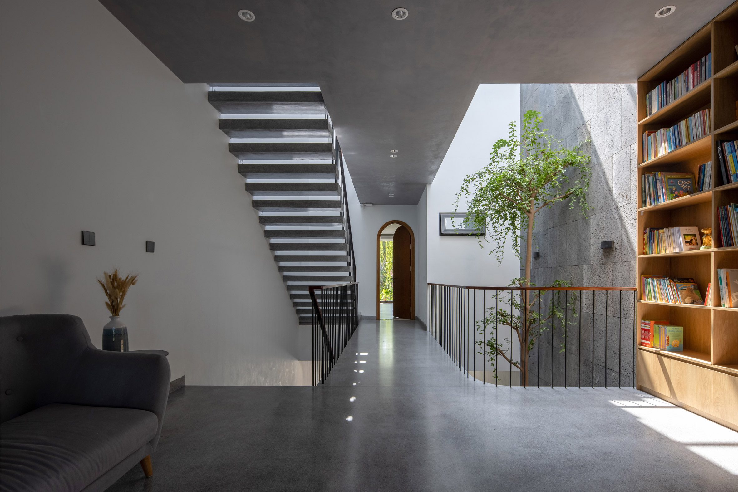 First floor interior at De Chill House in Vietnam by X11