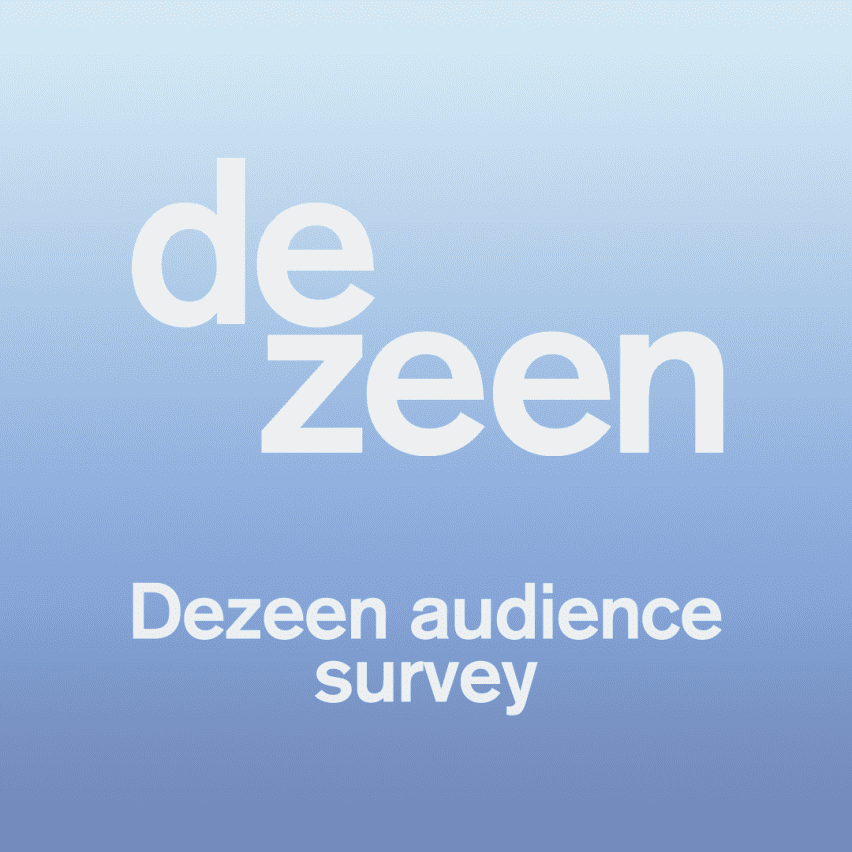 Dezeen audience survey banner