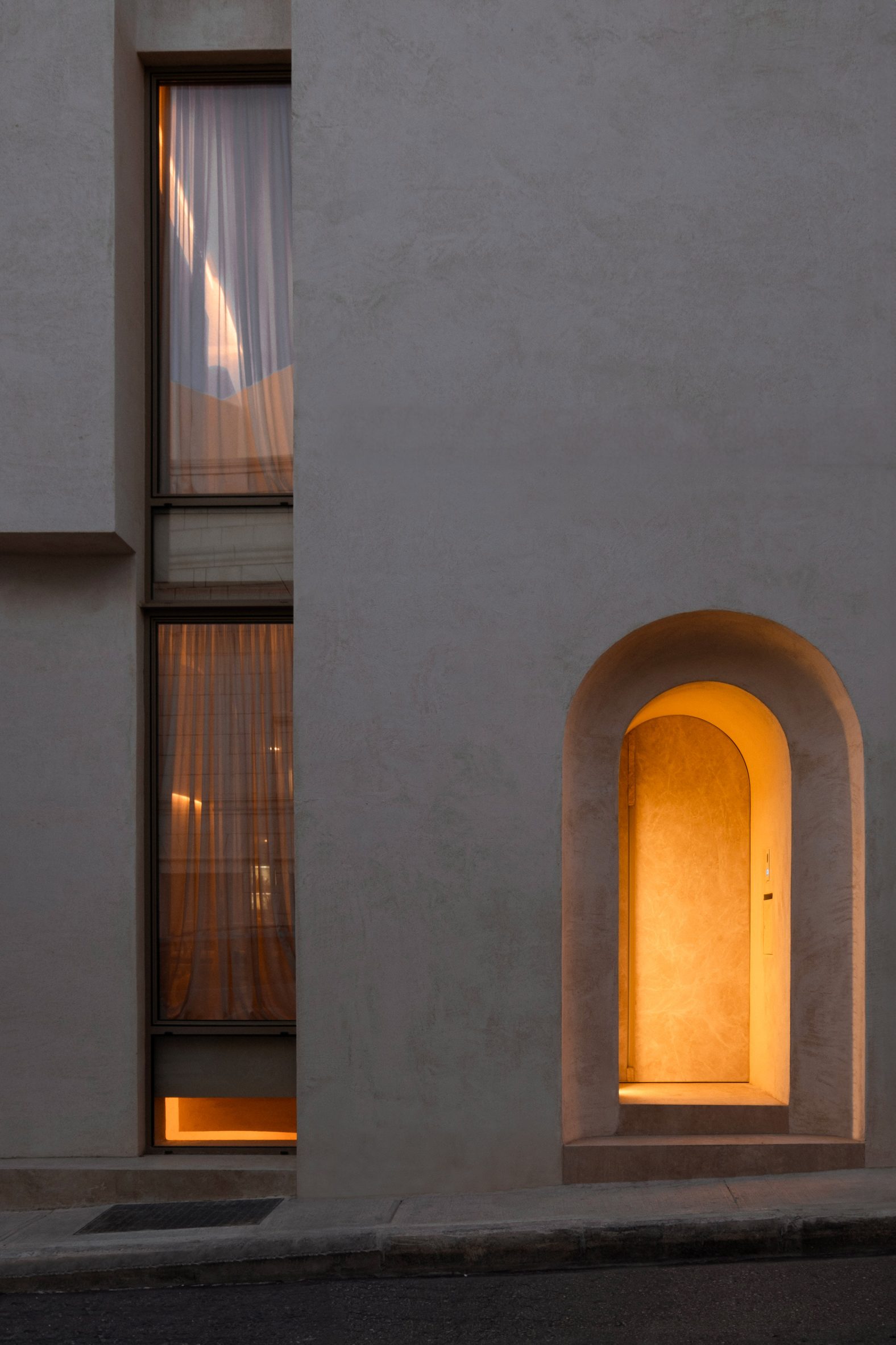 Exterior view of 3DM Architecture's minimalist home in Malta