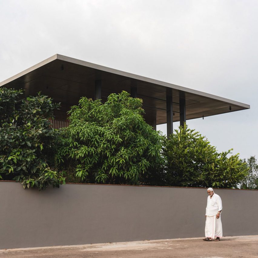 House in Indian with oversized roof