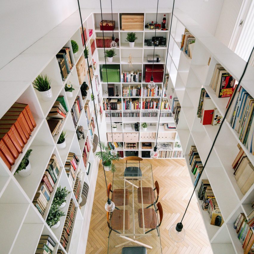 Home with bookshelves in Spain