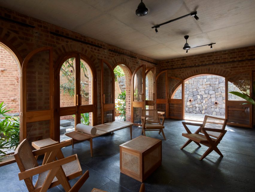 Interior room at the community centre in Bangalore by A Threshold