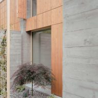 Concrete terrace houses in Switzerland by Atelier Rampazzi