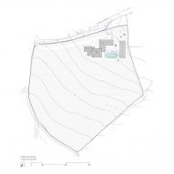 Site Plan of Spanish pool house by Baldo Arquitectura in Cantabria