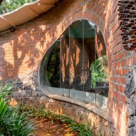 Blurring Boundaries designs brick home nestled in Indian forest