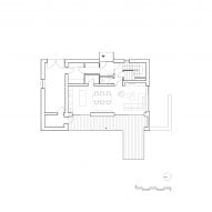Ground floor plan of Family House Dolní Malá Úpa by Mar.s Architects