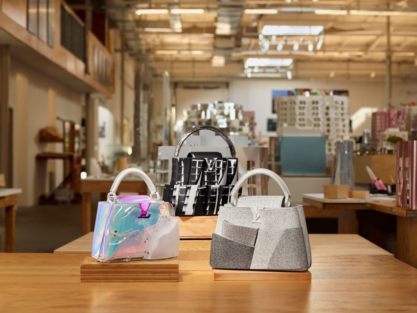 Frank Gehry creates architecture-informed handbags for Louis Vuitton