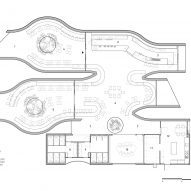 Floor plan of Harudot cafe by IDIN Architects