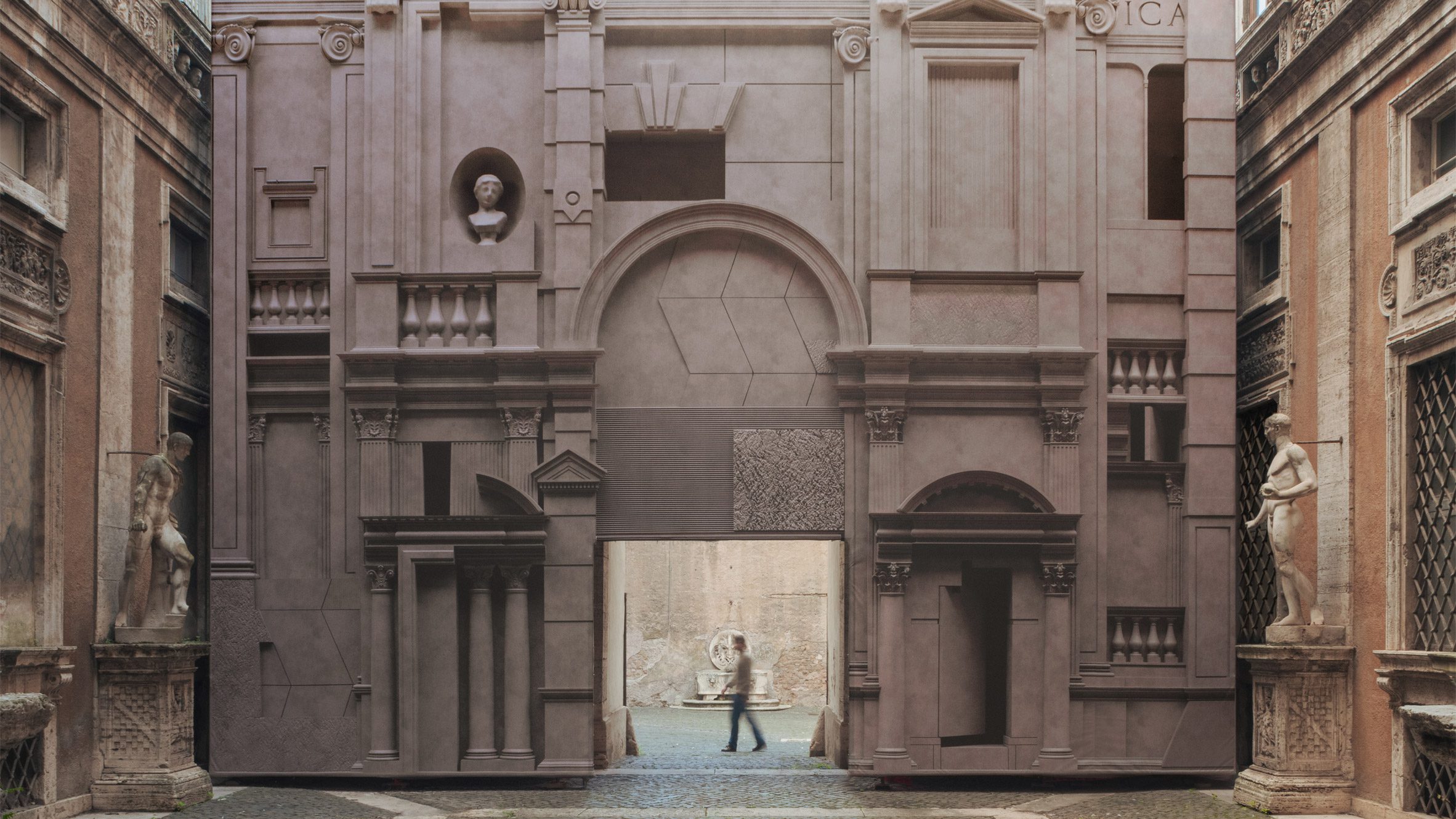 Robocoop conceals Rome restoration work with "illusionary infill facade" - Vimarsana News