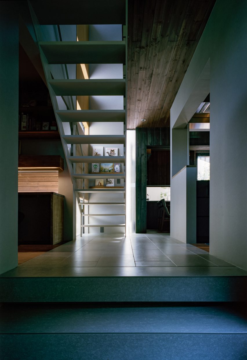 Interior view of Japanese home by Fujiwaramuro Architects