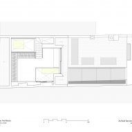 Second floor plan of House of the Elements by Neil Dusheiko Architects