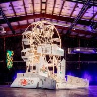 Luna Luna installs "forgotten" art theme park exhibition in Los Angeles movie studio