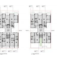 Floor plans for ParkLife apartment block in Melbourne by Austin Maynard Architects