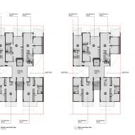 Floor plans in ParkLife apartment block in Melbourne by Austin Maynard Architects