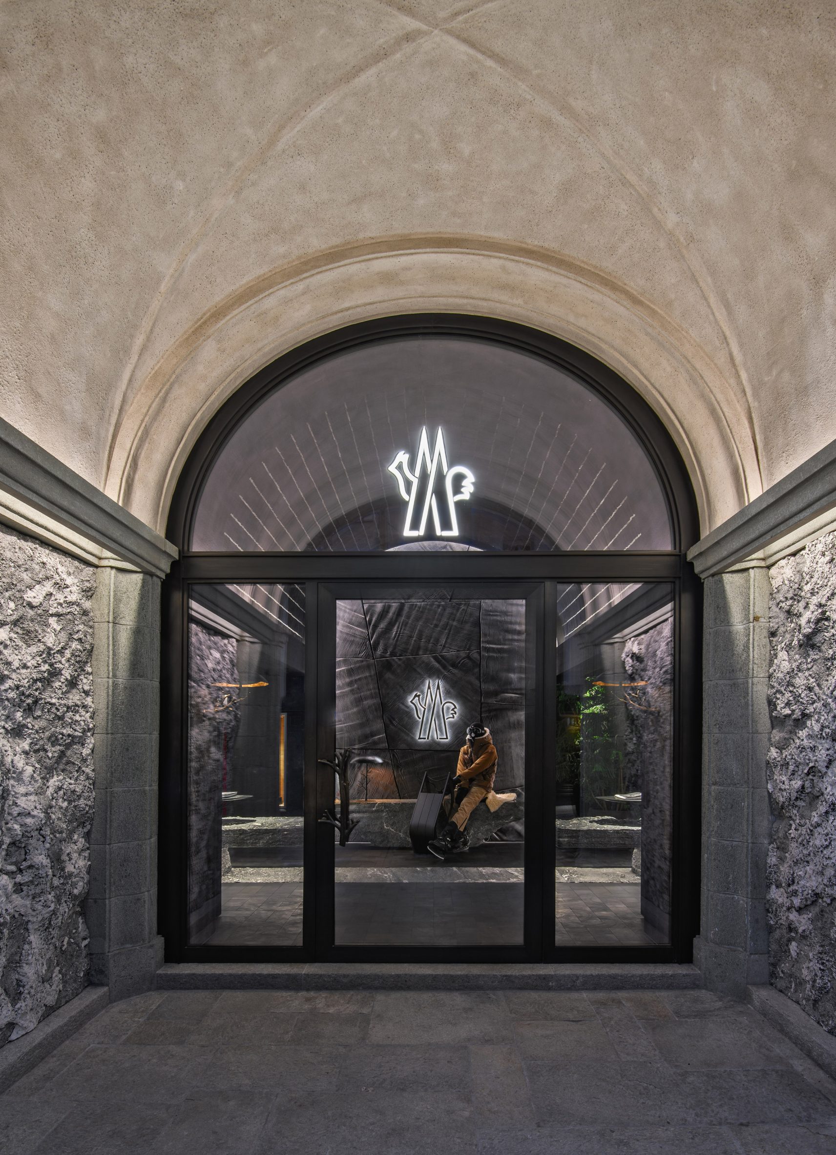 Moncler Grenoble flagship store entrance
