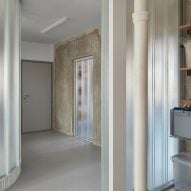 Neuhäusl Hunal renovate apartment in Prague using curved glass walls