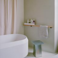 Bathroom with a freestanding bathtub