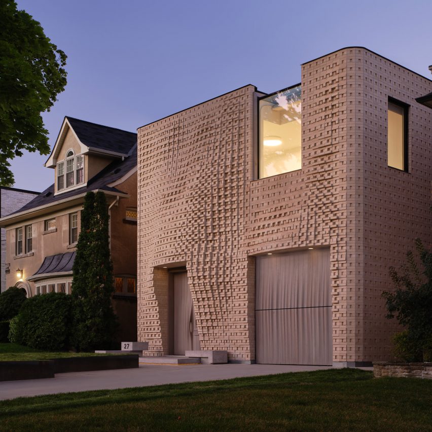 Partisans creates pixelated brick facade for Toronto house