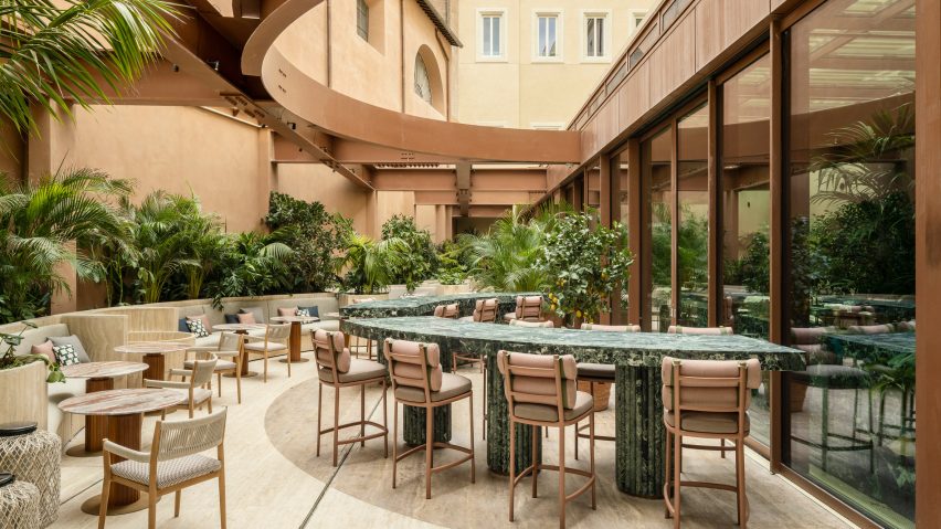 Interior of Six Senses Rome hotel