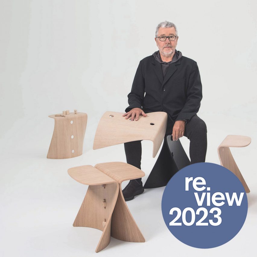 Philippe Starck with 2023 review overlay