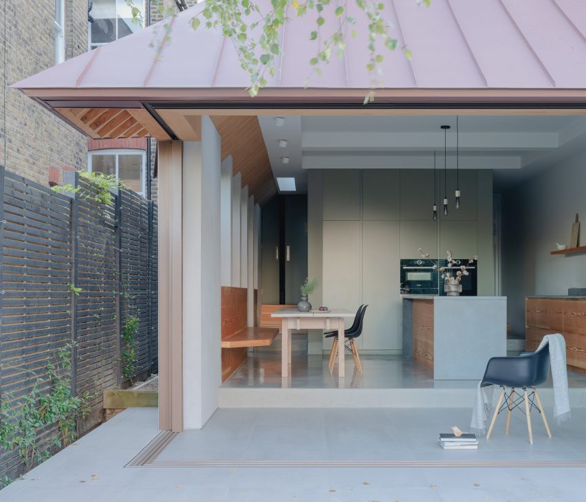 Proctor & Shaw design London ،me extension with zinc roof