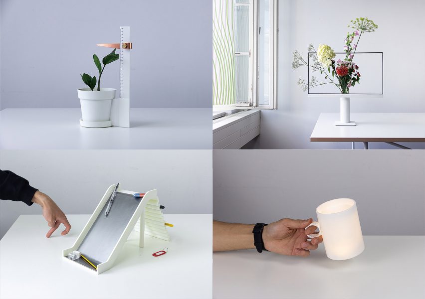 Vases, pen pots and portable lights designed by graduate of the University of the Arts Berlin