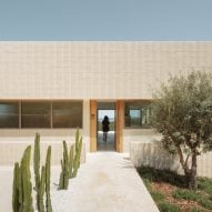 Fluted concrete encloses Menorca holiday home by Nomo Studio