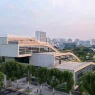 Hill-like concrete forms shape arts centre in China by DUO
