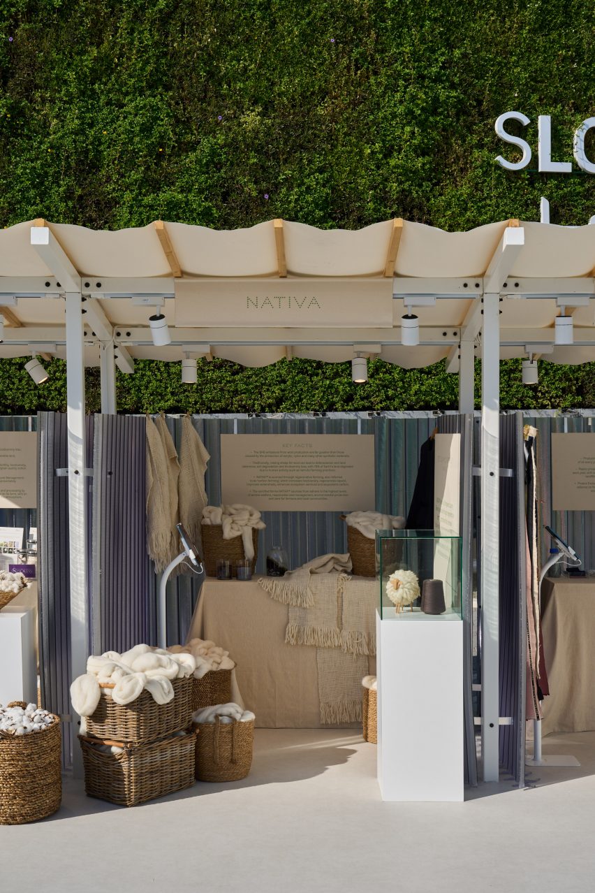 Products by Nativa showcased at Stella McCartney's Sustainable Market