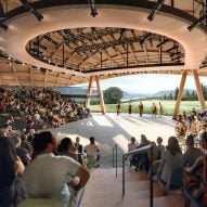 Studio Gang unveils design for mass-timber theatre in the Hudson Valley