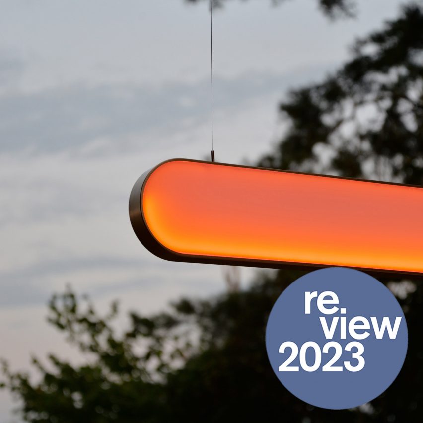 Sunne lamp with 2023 review overlay