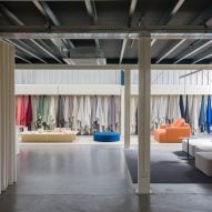 Florencia Rissotti uses curtains to organise Buenos Aires fabric shop