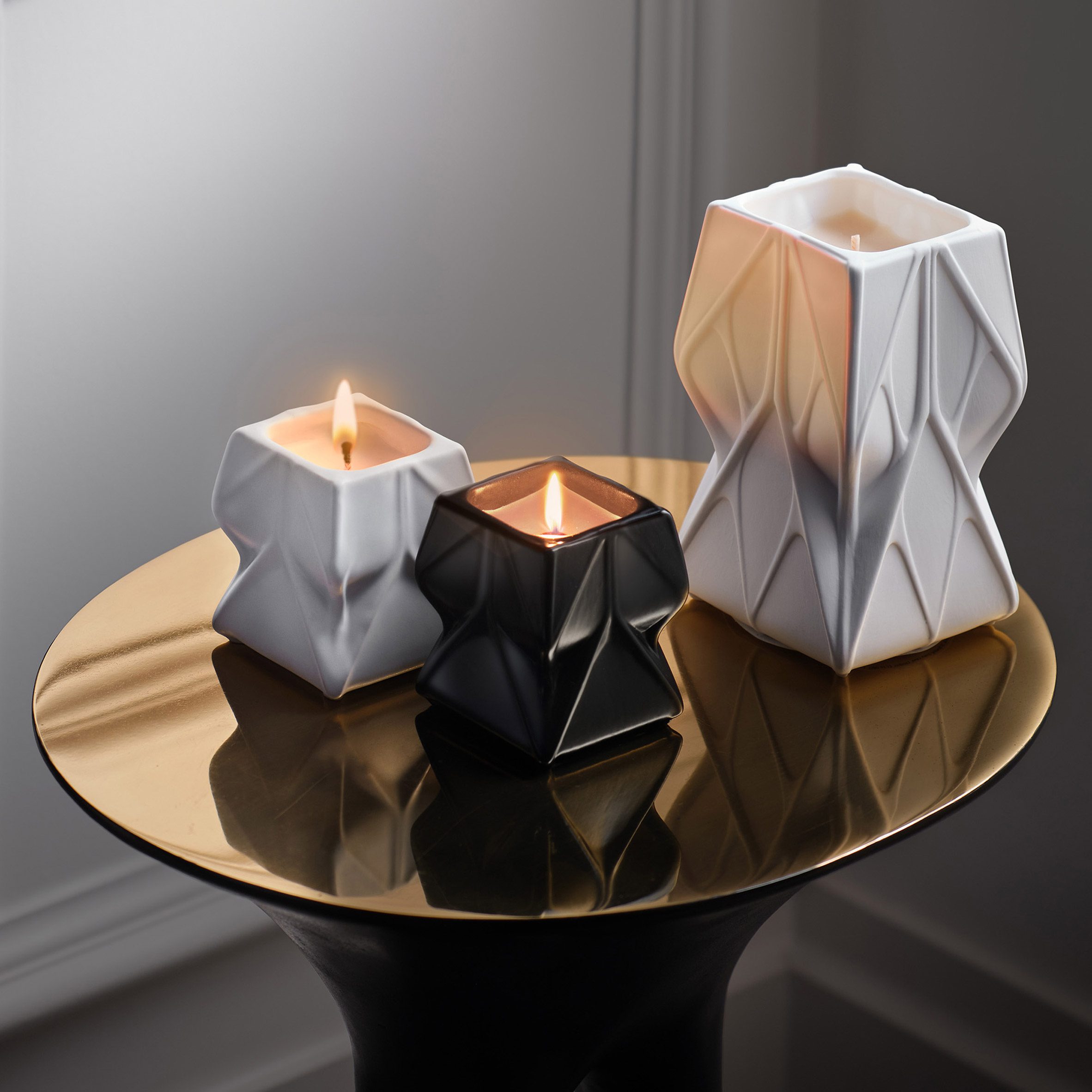 Prime Small Candle Duo by Zaha Hadid Design