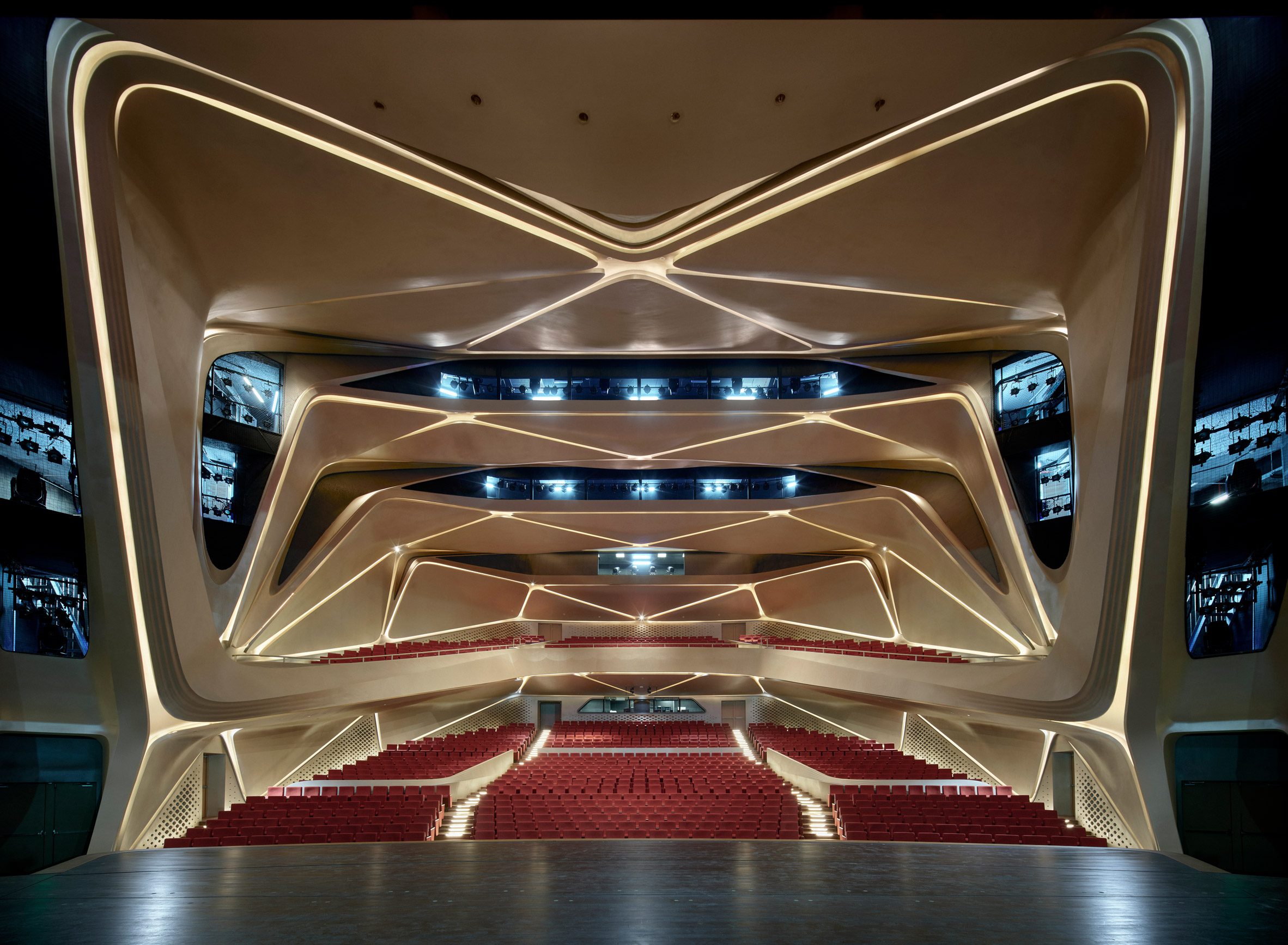 The Grand Theatre of Zhuhai Jinwan Civic Art Centre by Zaha Hadid Architects