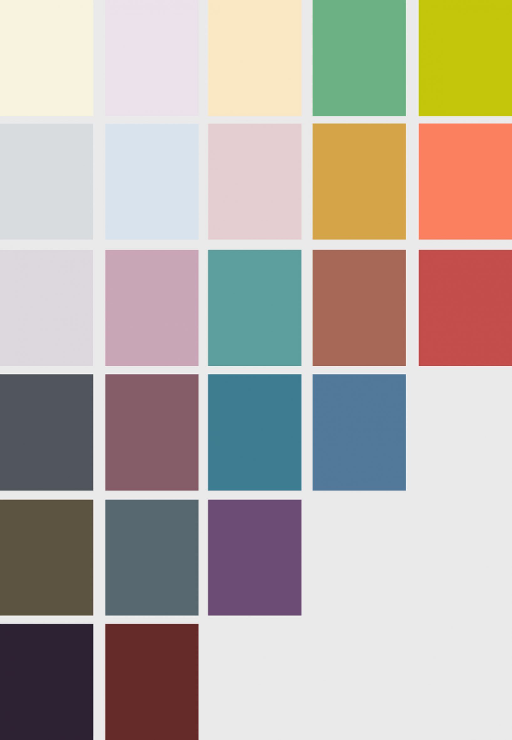 Colour samples as part of NSC's Colour Report