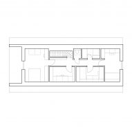 Floor plan of Hut-inspired House by Atelier Hajný