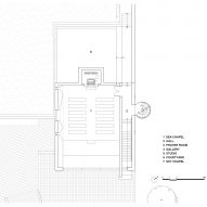 Ground floor plan of Meditation Chapel by Atelier Koma
