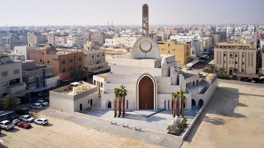 aerial view of the Mamluki Lancet Mosque designed by Babnimnim Design Studio