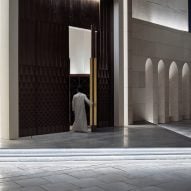 Entrance of the Mamluki Lancet Mosque designed by Babnimnim Design Studio