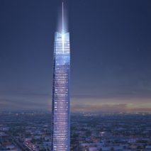 A rendering of Legends Tower, proposed for Oklahoma City