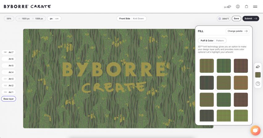 Byborre Create di،al interface