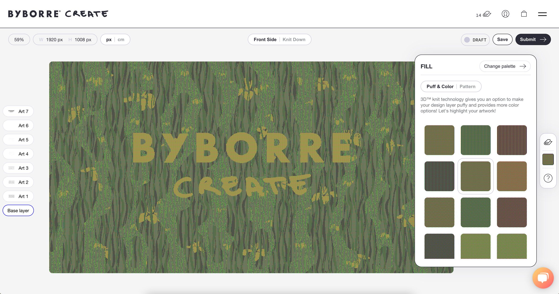 Byborre Create digital interface