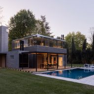 a house with a pool in argentina by daniel canda