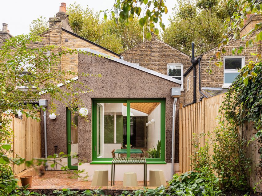 Rear elevation of Camberwell Cork House by Delve Architects