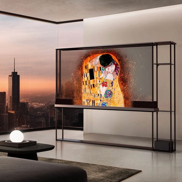 LG presenta el «primer» televisor OLED transparente inalámbrico del mundo.