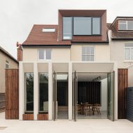 Deep-finned colonnade frames London home extension by Will Gamble Architects