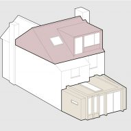 3D diagram of Colonnade by Will Gamble Architects in Croydon, London